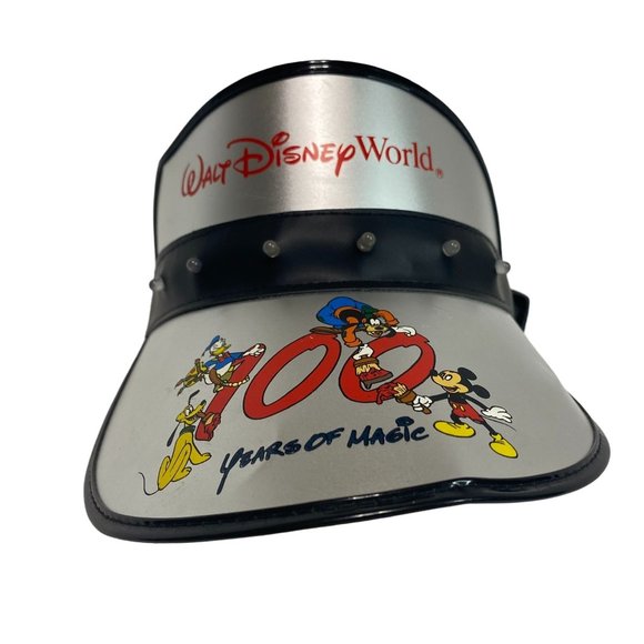 Vintage Walt DISNEY World 100 Years of Magic Visor Collectors Light Up Party Hat - Picture 1 of 12